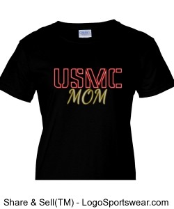 USMC Mom Neon Design Zoom